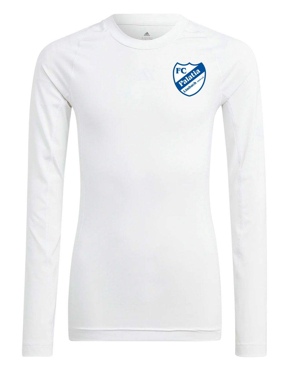 Langarmshirt, weiß, Sportshirt, Kleidung, Logostempel