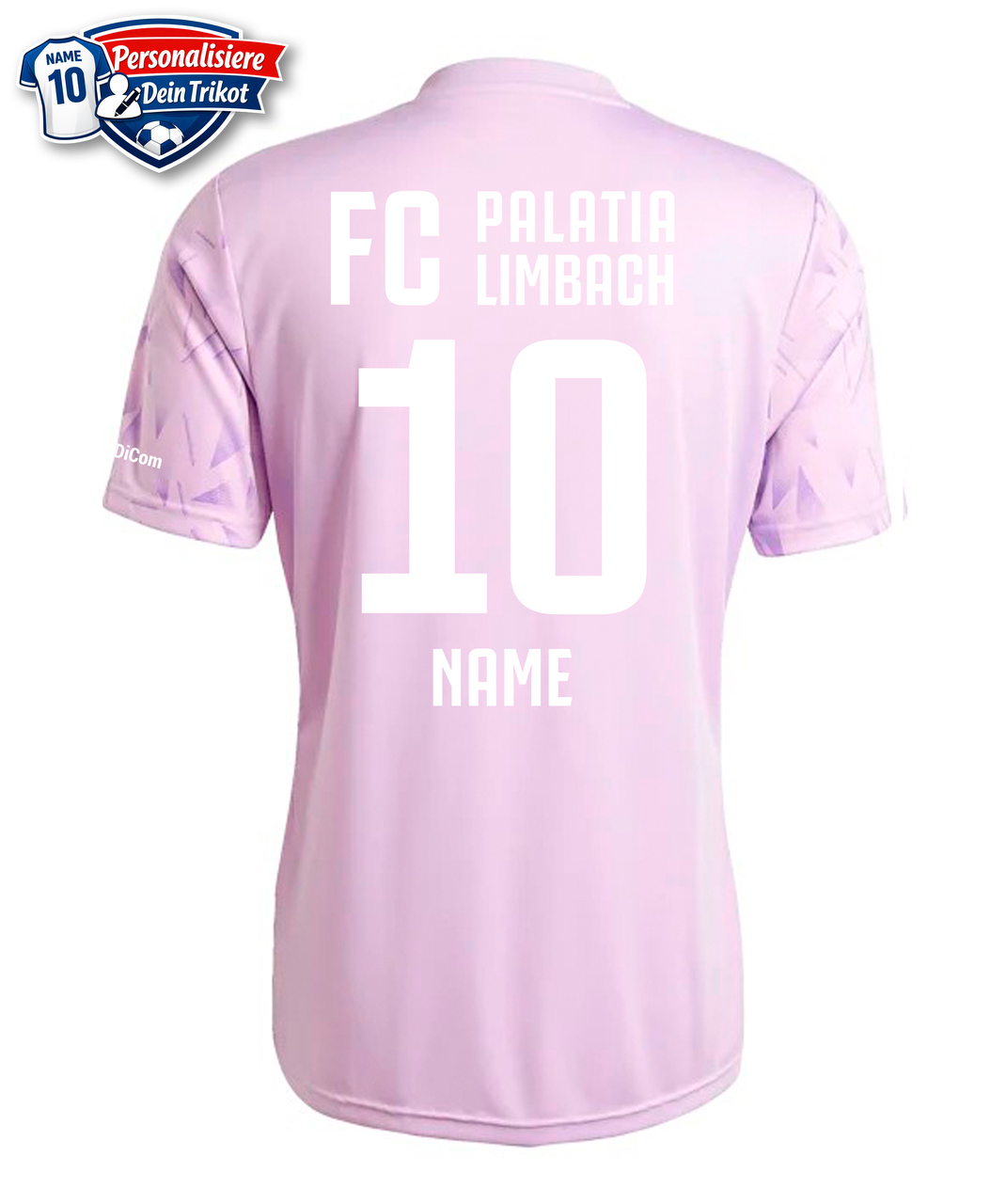 Trikot, Fußball, Rosa, Personalisiert, Nummer 10